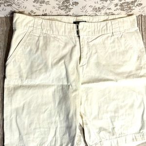 3 for $12 Ladies white bitten shorts size 14.